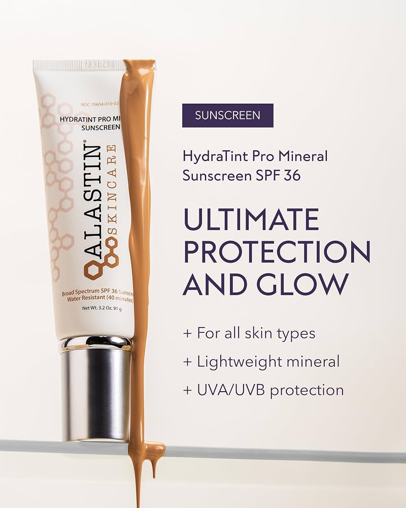 Allastin Hydratint Pro Mineral Sunscreen broad spectrum SPF 36 – 3.2 oz
