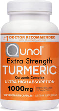 Qunol Extra Strength Turmeric Curcumin Complex 1000mg – 120 Vegetarian Capsules