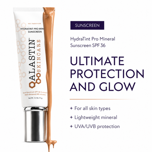 Alastin HydraTint Pro Mineral Sunscreen SPF 36 – Broad Spectrum, Tinted sunscreen