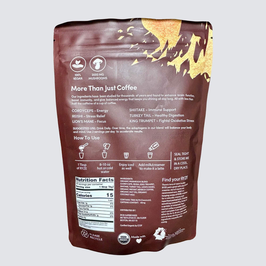 Ryze Mushroom Coffee 90 Servings – 3 Pack Bundle