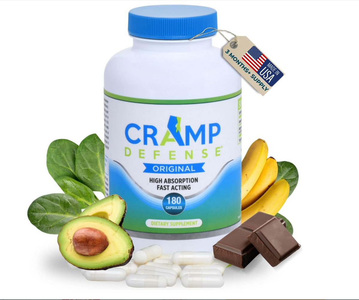Cramp Defense Original Magnesium Supplement, 180 Capsules per Bottle