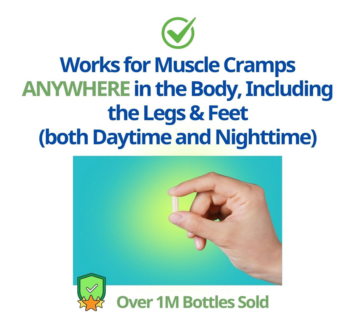 Cramp Defense Original Magnesium Supplement, 180 Capsules per Bottle